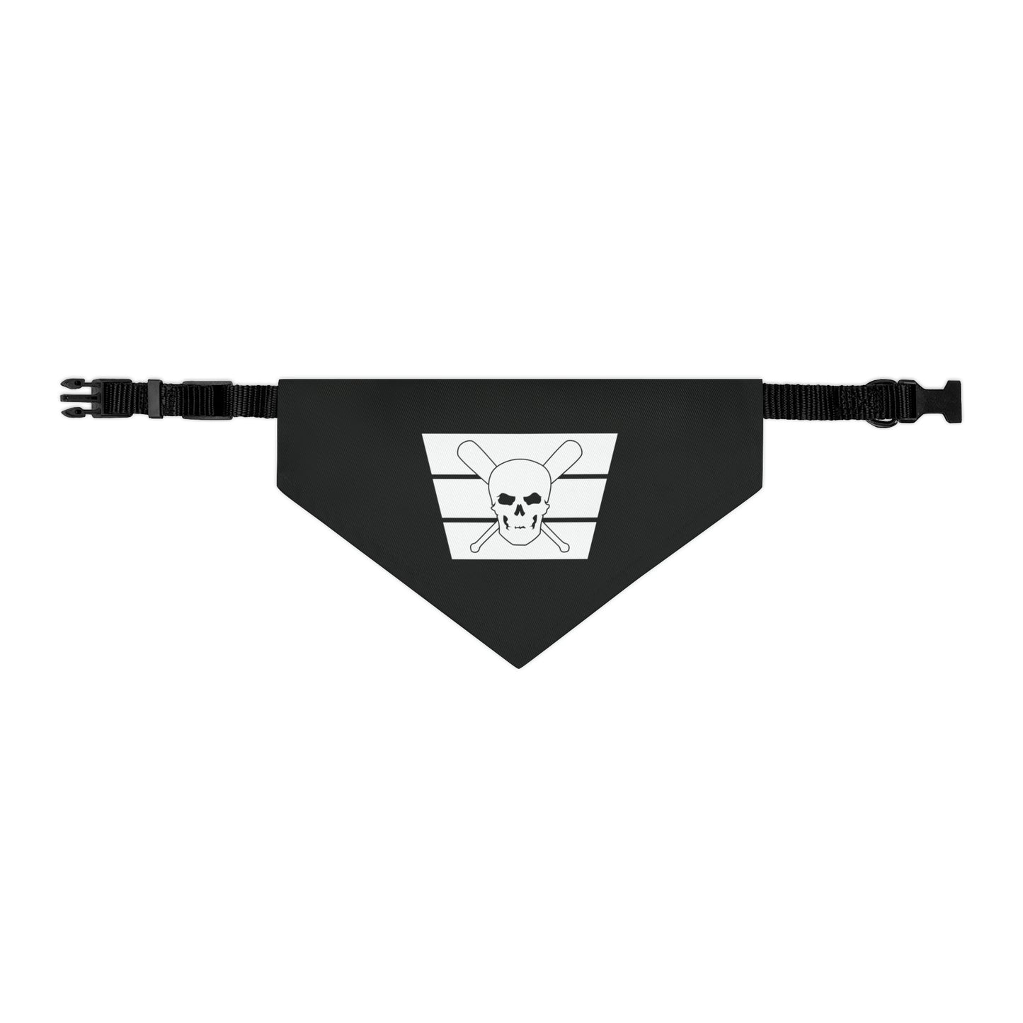 Skull & Bats - Black & WhitePet Bandana Collar